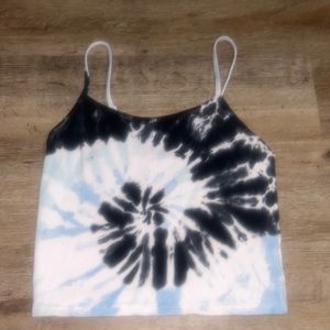 American Eagle: Blue Tie Dye Tank Top